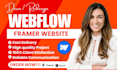 do framer website design, webflow website, figma to webflow, framer developer