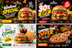 create eye catching restaurant promotional posts and ads