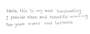do handwriting handwritten notes and letter