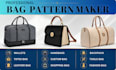 create custom sewing pattern for bag design ready for production