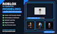 create a custom 3d roblox character model, roblox ugc