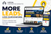 build an SEO optimized local lead generation website for contractors home servic
