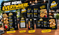design food truck menu, digital menu board and qr code menu