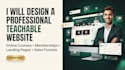 build a professional teachable online course website