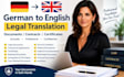 translate german to english legal documents contracts and certificates
