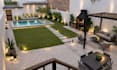 design your backyard landscape with planting plan, 2d plan and 3d rendering