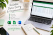 do accurate data entry and excel spreadsheet work