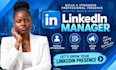 do linkedin manager, profile optimization, create post and setup ads