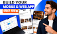 build no code mobile app with flutterflow, bubble or adalo mvp as app developer