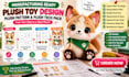 create manufacturing ready plush toy design plush pattern