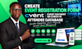 create event registration form cvent event payment qr check in attendee database