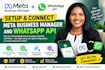 setup meta business manager and connect whatsapp API