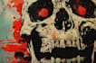 craft dark art, concept, cartoon, linocut