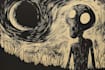 draw high quality illustration in linocut style