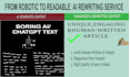 humanize ai content and rewrite chatgpt text