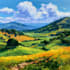 paint a custom landscape oil painting on canvas