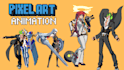 do pixel art animation pixel art character pixel animation sprite sheet game art