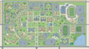 design a campus wayfinding map, navigation map and college site plan