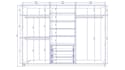 create wardrobe interior, drawer system and closet organizer shop drawings