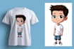 create a cartoon tshirt design