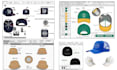 design custom hats and caps with tech pack and mockups