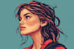 create an amazing vector art portrait