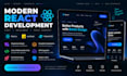 develop a modern responsive react js web application