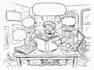 draw fun cartoon line art