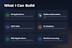 build python ai applications, automation and apis
