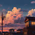 create a beautiful anime background illustration