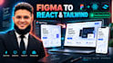 convert figma to react js with responsive tailwind CSS code