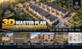 create 3d master plan visualization for townhouse complexes and land estates