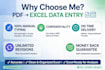 do data entry, data typing work