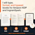 type, format, and typeset books for amazon KDP and ingram spark