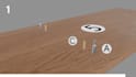 create 3d furniture assembly instruction animation