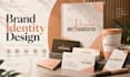 design brand identity, minimalist logo and brand guidelines