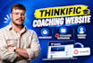 setup thinkific coaching website, membership, convertkit automation, portal