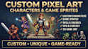 create custom pixel art characters and game sprites