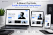 design and build a modern responsive personal portfolio website