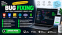 fix HTML CSS javascript react js website bugs