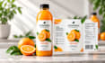 design premium juice and water bottle labels