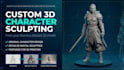 sculpt a custom 3d miniature or character for 3d printing