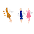 create a fashion illustration and clothing design