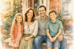 make watercolor family portrait