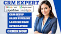 setup hubspot crm sales pipeline gohighlevel pipedrive sms workflow automation