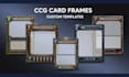 create custom tcg ccg card template trading card frame design