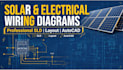 create solar sld, wiring diagram and layout in autocad
