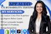 audit your app, website or shopify store, usability, bugs and improvement