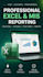 create professional excel and mis reports