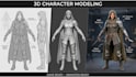 create a game ready 3d character model for games and animation
